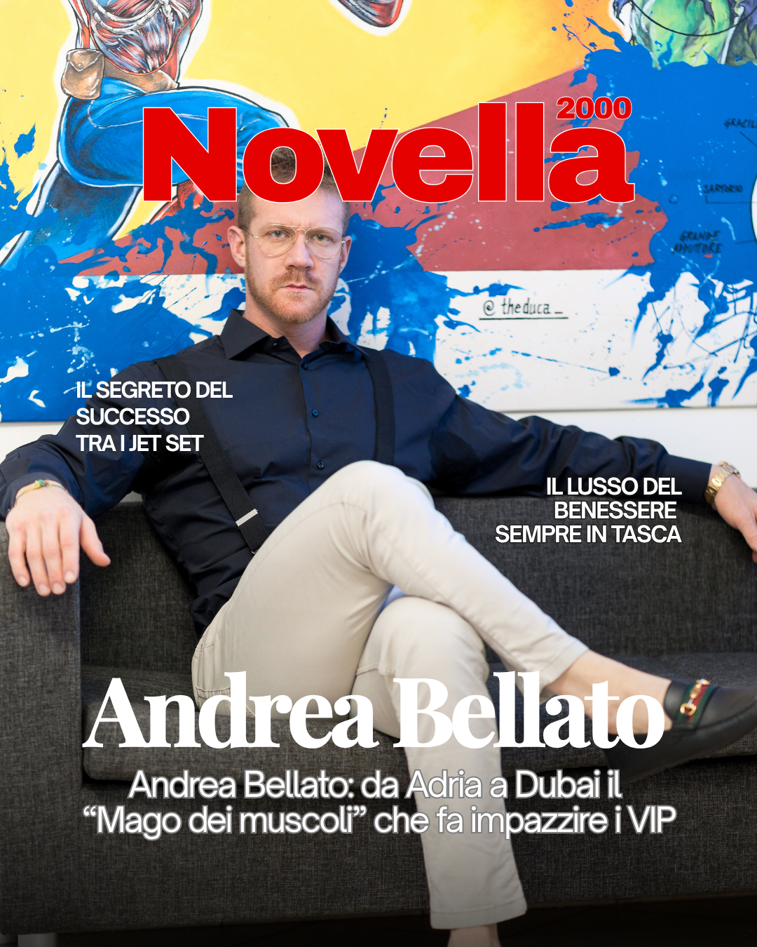 Articolo di Novella 2000 dedicato ad Andrea Bellato